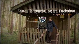 🌳🏡🌲Waldhütte🦊#4 Die erste Übernachtung + Special Guest - Vanessa Blank