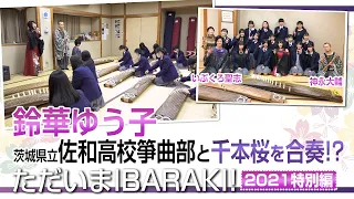 【鈴華ゆう子のただいまIBARAKI!2021】佐和高校筝曲部と千本桜をコラボ演奏