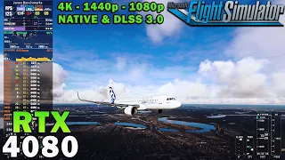 Microsoft Flight Simulator RTX 4080 | 5800X3D | 4K - 1440p - 1080p | Ultra Settings | DLSS 3 ON/OFF