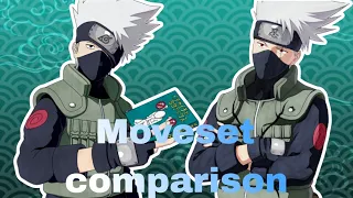 Shinobi Striker | Kakashi Hatake & Kakashi (Double Sharingan) Moveset comparison