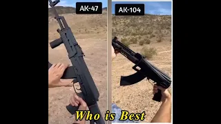 Ak 47 vs Ak 104 gun shot tasting video #shorts #short #gun #ak47 #vs #ak104 #intresting #video