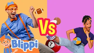 Blippi Vs Meekah! Learning New Sports | Best Friend Adventures | Educational Videos for Kids