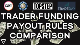 Trader Funding Payout Rules Comparison - Apex vs Earn2Trade vs TopStep vs TradeDay