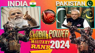 pakistan vs india World military power comparison 2024. global power pakistan vs india  #india