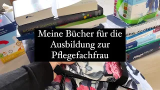 Bücher für meine Ausbildung zur Pflegefachfrau // Rucksack // Bücherliste