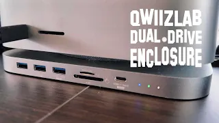 Turn Your Mac Mini M1, M2 or M2 Pro into a Mini Mac Studio! Qwiizlab Dual Drive Enclosure