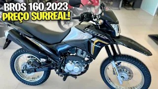 NOVA HONDA BROS 160 2023/PREÇO ATUALIZADO EM MARÇO DE 2023/ME ASSUSTEI COM O VALOR