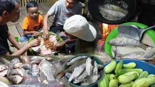 KURAS SUNGAI DI MUSIM KEMARAU HASILNYA DI MASAK GURIH