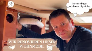 Schöner Wohnen im Wohnmobil, wir renovieren unser Wohnmobil Teil 1,Vlog #4/2023