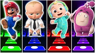 Baby Boss 🆚Cocomelon 🆚 Oddbods Newt 🆚 Super Mario 🎶 Who Will Win?