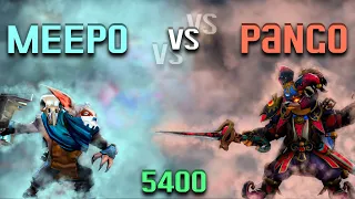 Meepo vs Pango 5400 mmr. /Игра со смурфа на мипо вс панго/