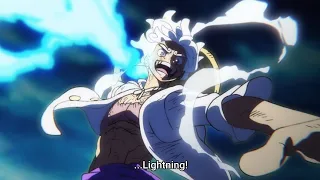 Luffy Manipulate Lightning And Fight Kaido 4K 50fps] One Piece Episode 1074