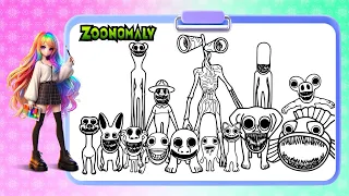 ZOONOMALY 2 New Coloring Pages / How To Color All Bosses and Monsters from ZOONOMALY Game