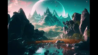 🎆 Cosmic Landscape a Relaxing Journey | Instrumental - Ambient Music| Relaxing, Focus, Soothing