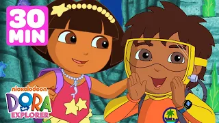 Dora & Diego's Rescue Adventures! 🧜‍♀️ 30 Minutes | Dora the Explorer