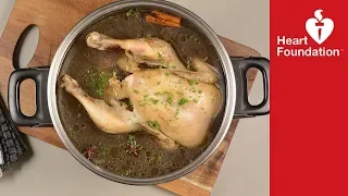 Poached Chicken and Stock | Healthy Recipes & Meals | Heart Foundation NZ