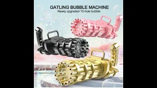 Детский автомат для мыльных пузырей Gatling с 15 отверстиями. от 445 Рублей 👉 http://alli.pub/5vpoph