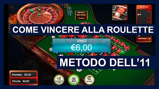 Come Vincere alla Roulette (Metodo dell'11)