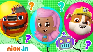 Robot Edition: Balloon Popping Fun! Ep. 11 🎈w/ PAW Patrol, Blaze & Bubble Guppies! | Nick Jr.