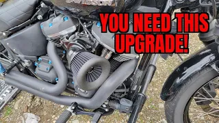 2020 STREET BOB Stage One Upgrade - Arlen Ness 65 Degree Velocity Air Sucker Install - #howto #diy