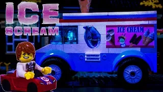 ЛЕГО мультфильм МОРОЖЕНЩИК / LEGO Ice Scream horror stop motion