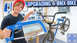 Cutting The Bars! - Upgrading A Complete BMX Bike Ep 7