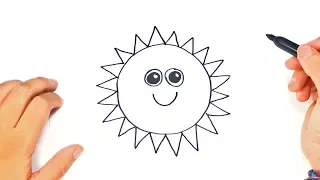 How to draw The Sun Step by Step | Sun Drawing Lesson