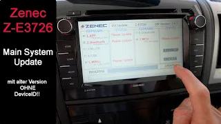 ZENEC Z-E3726 - Software Update ohne DeviceID: ausführliche Video Anleitung
