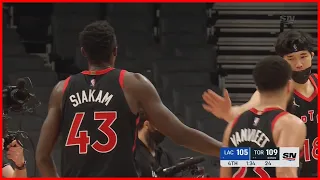 Pascal Siakam Monster Throw Down | RAPTORS vs CLIPPERS | Dec 31, 2021 | 21-22 Season