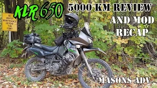 2015 Kawasaki KLR 650 5000 km review and mod recap