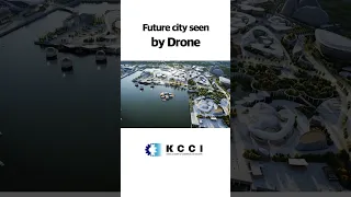 Future city seen by Drone