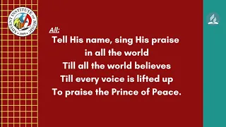 LYRICS Soprano par, And His Name Shall Be Call Wonderful, Sally DeFord, AIM Online Choir