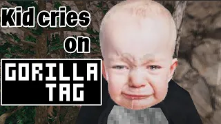 Kid cries on Gorilla Tag (Gorilla Tag VR)