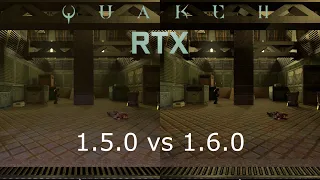 Quake II RTX - 1.5.0 vs. 1.6.0 comparison - 1440p - 5600X , 3070Ti , 32GB RAM
