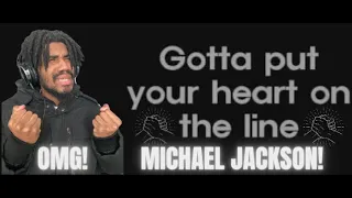 MJ THIS MOVE MY HEART!!! Michael Jackson - On The Line (lyrics) REACTION