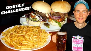 DOUBLE Burger & Beer Challenge in Dublin, Ireland!!