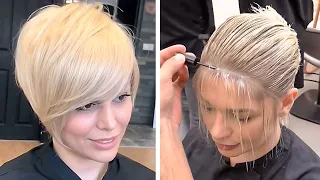 Coupe Courte Pixie Tendance - Anne Blanc