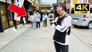 A cute Japanese girl Arimatty guided me around the Unique streets in Kawagoe by rickshaw😊| Saitama