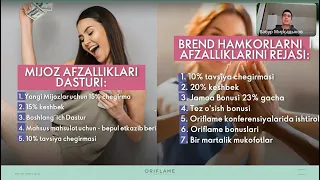 ORIFLAME IMKONIYATLARI 2024