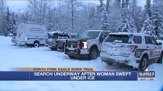 Search and rescue: Woman falls under ice in Eagle River