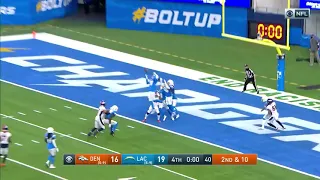 Hail Mary Pass Is Intercepted Broncos Vs Chargers NFL Football Highlights 2020