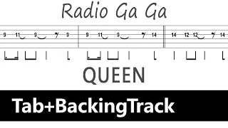 Queen - Radio Ga Ga / Guitar Tab+BackingTrack