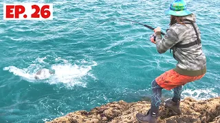 One of the Best Eats I’ve ever filmed Fishing from the Rocks