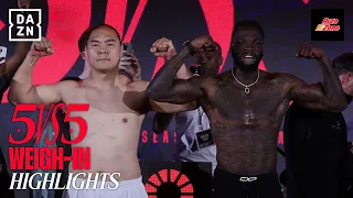 WEIGH IN HIGHLIGHTS | Queensberry vs. Matchroom 5v5 Feat. Deontay Wilder vs. Zhilei Zhang