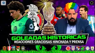 TOP 5 HUMILLACIONES HISTÓRICAS 🔥 de CONMEBOL a CONCACAF en COPA América 🏆 Reacción Hinchas y Prens