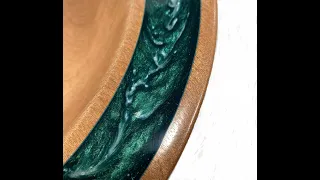 Woodturning | Sapele Bowl with Resin Inlay