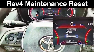 2020 Toyota Rav4 Maintenance Reminder Reset  / Oil life