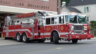 Bedford Hills FD Engine 198 & Tower Ladder 57 Responding