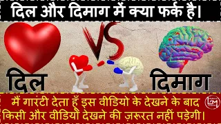 Dil or Dimag me kya fark hai? | दिल या दिमाग - किसकी सुनें?  | Heart VS Mind | Self Sankalp.