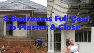 Cost Of Plastering & Closing A 3 BedRoom House In Uganda Now#construction#plaster